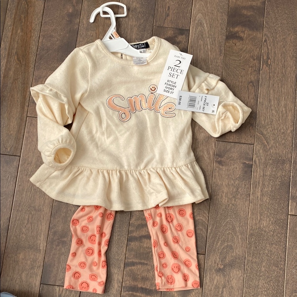 RARE TOO Smile Toddler Outfit Set